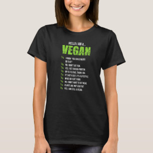 Vegetarian Hej I är Vegan 1 T Shirt