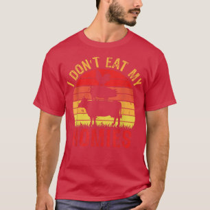 Vegetarian jag inte äter min Homies Funny Vegan Re T Shirt