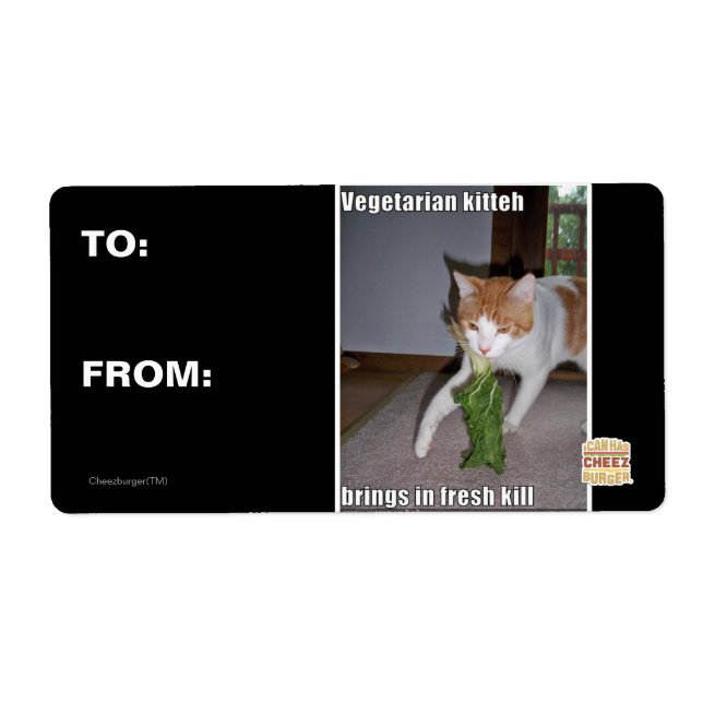 Vegetarian Kitteh Fraktsedel (Framsidan)