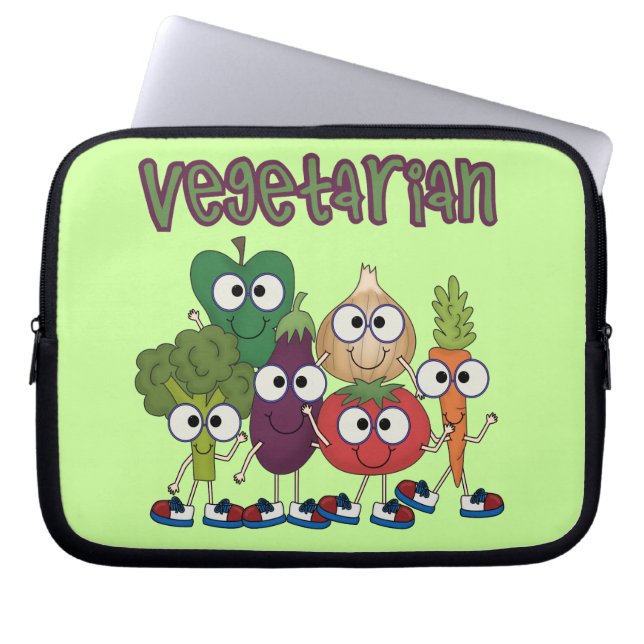 Vegetarian Laptop Sleeve (Framsidan)