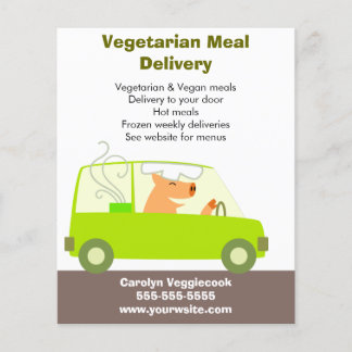 Vegetarian Meal Delivery Service Flygblad