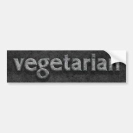 Vegetarian mejslad sten bildekal