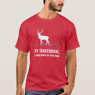 Vegetarian min matPoops på din mathjort T-shirt