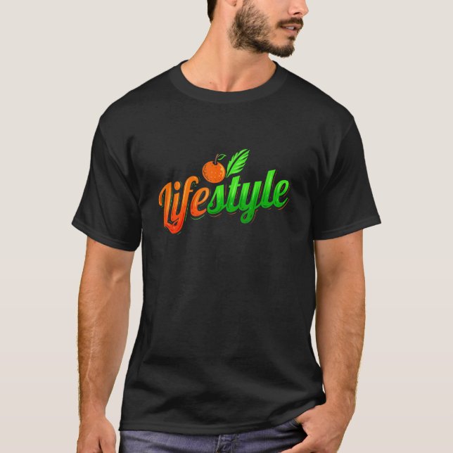 Vegetarian och Vegan Lifestyle Go Vegan T Shirt (Framsida)