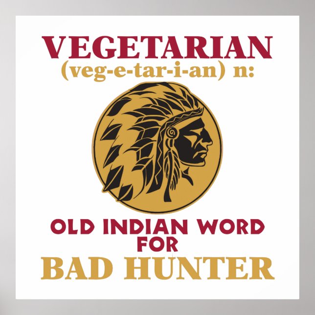 Vegetarian Old Indian Ord for Bad Hunter Poster (Framsidan)
