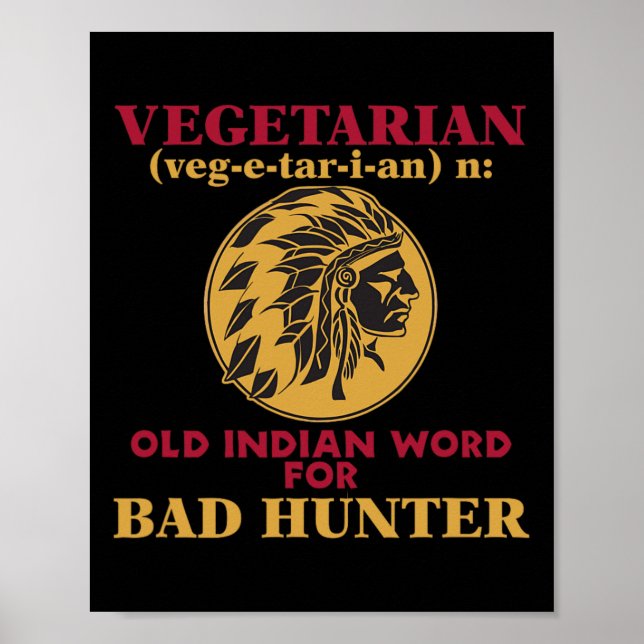 Vegetarian Old Indian Ord for Byd Hunter Poster (Framsidan)