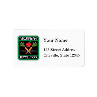 Vegetarian Revolution Adressetikett