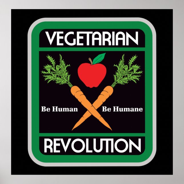 Vegetarian Revolution Poster (Framsidan)