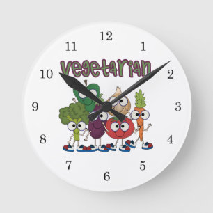 Vegetarian Rund Klocka