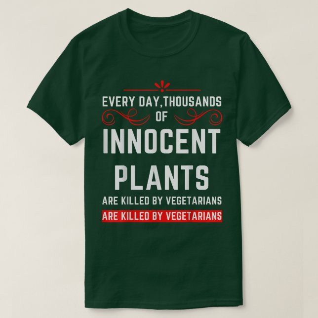 Vegetarian Sarcasm Funny Vegetarian Humor T Shirt (Design framsida)