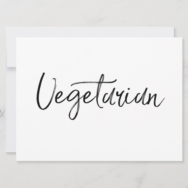 Vegetarian-skylt | Snyggt Hand Lettered (Framsida)