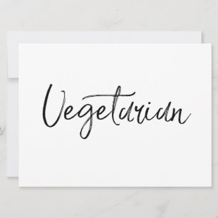 Vegetarian-skylt Snyggt Hand Lettered