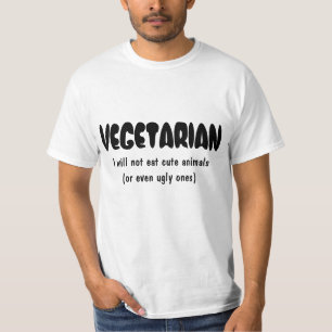 VEGETARIAN som jag ska för att inte äta gulliga T-shirt