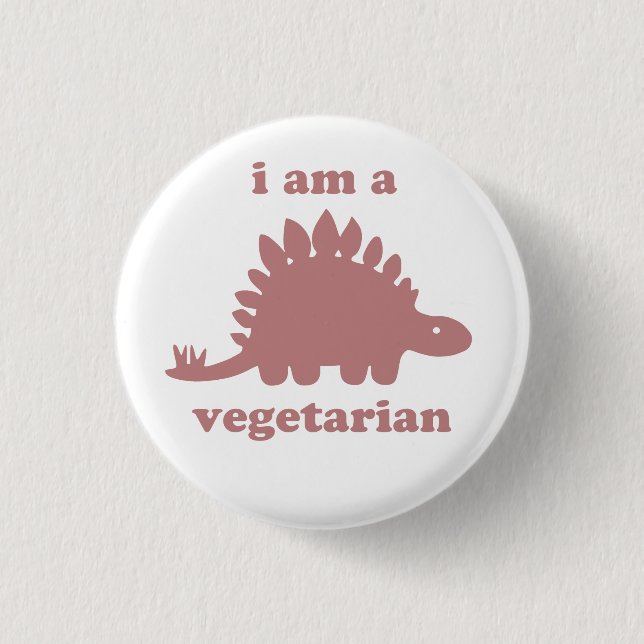 Vegetarian Stegosaurus Dinosaur - Rosa Knapp (Framsida)