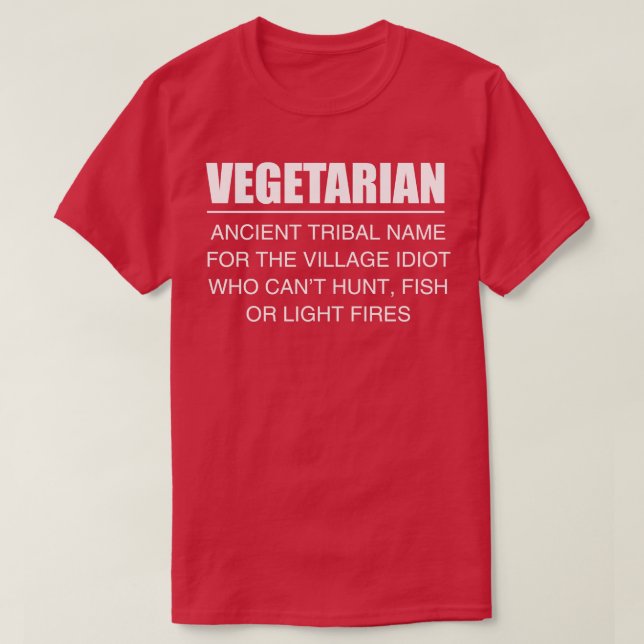 Vegetarian T Shirt (Design framsida)