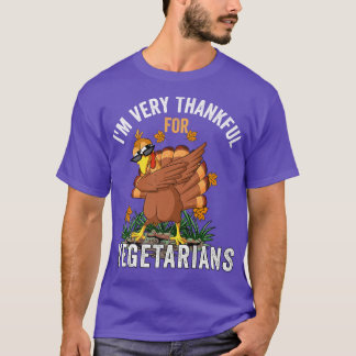 Vegetarian Thanksgiving Funny Dabbing Turkey Kärle T Shirt