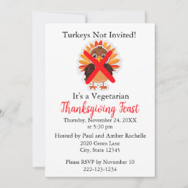 Vegetarian Thanksgiving Inbjudningar