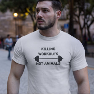 Vegetarian, växtodlingsbaserad muskelvikt t shirt