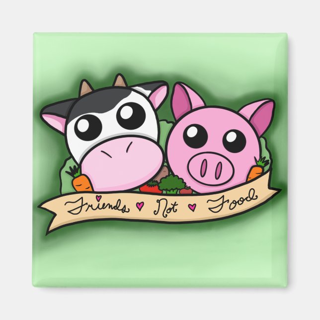 Vegetarian/Vegan Friends-non-Food Magnet (Framsidan)