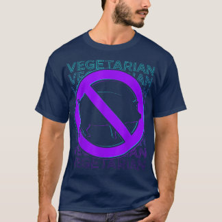 Vegetarian Vegan Veganism Retro T Shirt