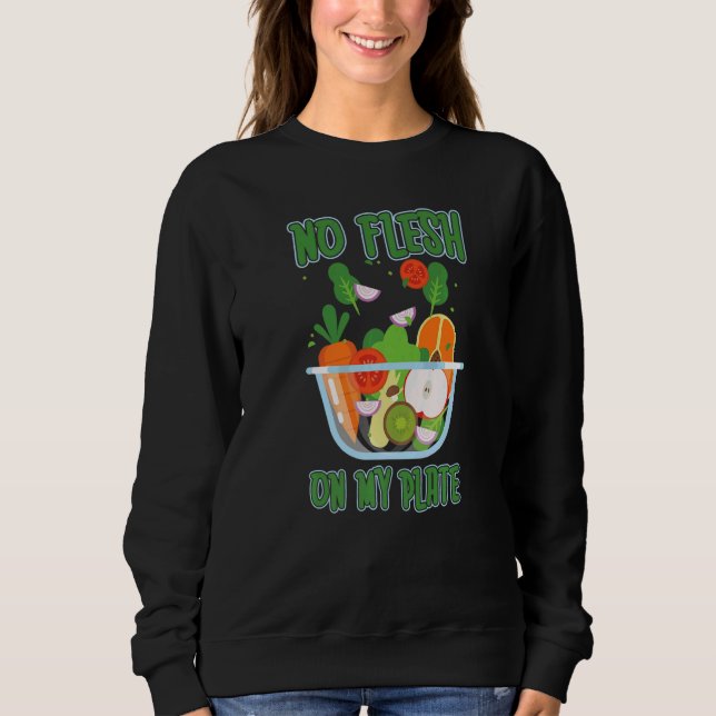 Vegetarian vegan vegetable veggie  food restaurant t shirt (Framsida)