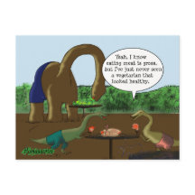 Vegetarian vs. rolig Dinosaur för Carnivore