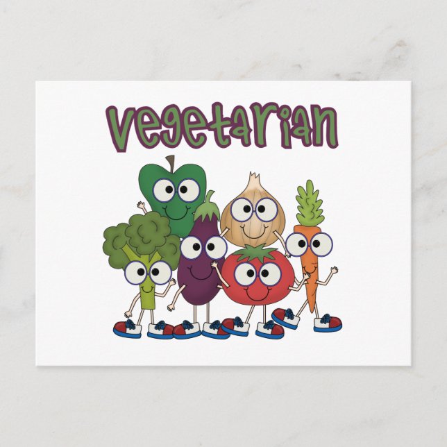 Vegetarian Vykort (Framsida)