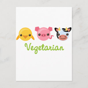 Vegetarian Vykort