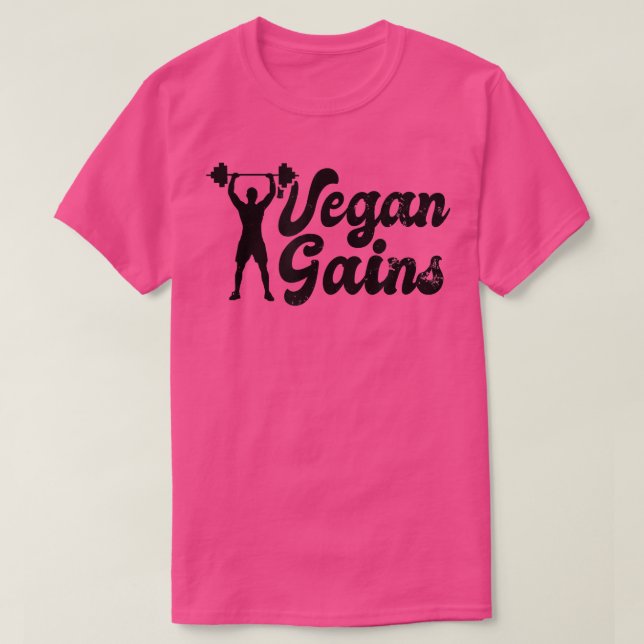 Vegetarian Workout från Vegan Gains design T Shirt (Design framsida)