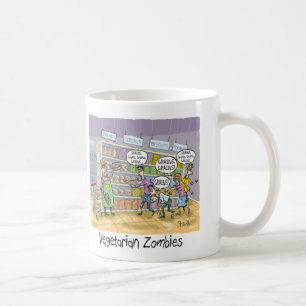 Vegetarian Zombies vill ha GRAINS, GRAINS, GRAINS! Kaffemugg