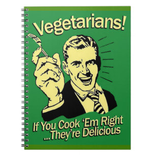 vegetarianer anteckningsbok