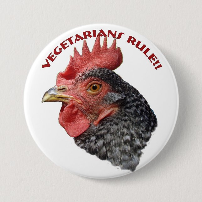 Vegetarianer styr! - Knapp (Framsida)