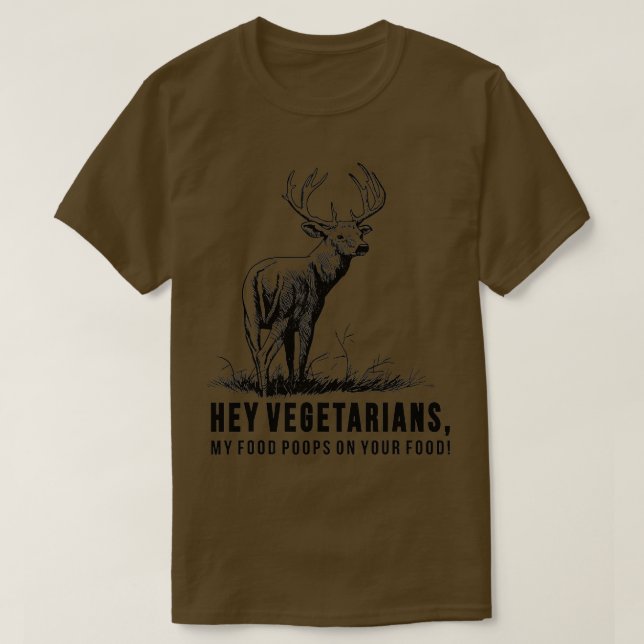 Vegetarians min mat på maten t shirt (Design framsida)