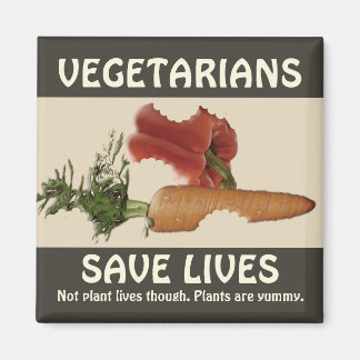 Vegetarians Spara Lives Magnet