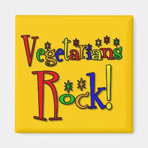 Vegetariansten (retro stil) magnet