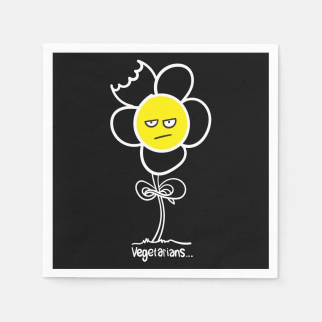 Vegetarier... Pappersservett (Framsidan)