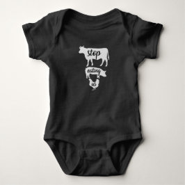 Vegetarisk babyRomper Playsuit för Vegan T Shirt