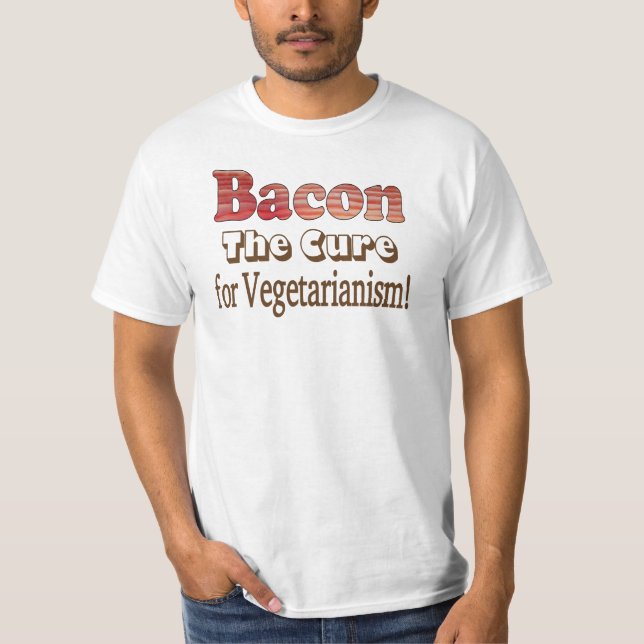 Vegetarisk Bacon T-shirt (Framsida)