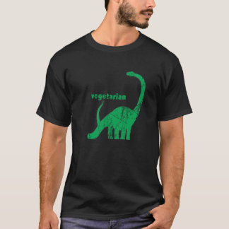 Vegetarisk Brachiosaurusgrönt för vintage Tee Shirt