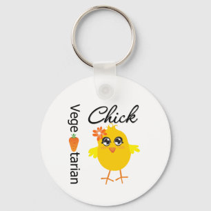 Vegetarisk chick nyckelring