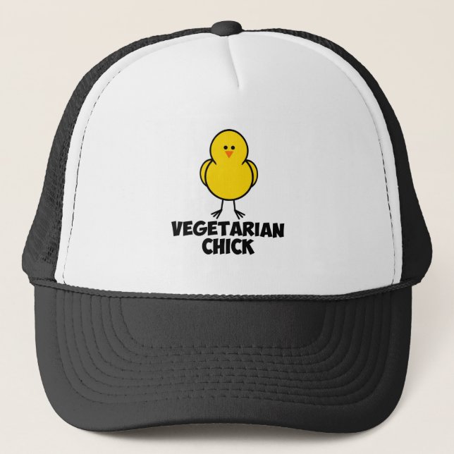 Vegetarisk chick truckerkeps (Framsida)