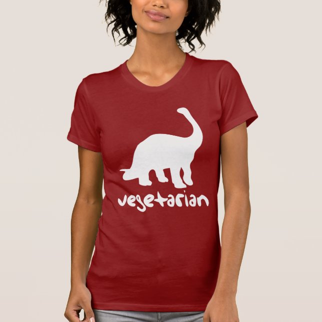 Vegetarisk Dinosaur Tröja (Framsida)