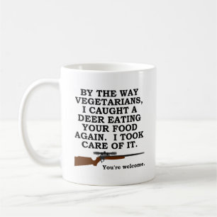 Vegetarisk Förmån Rolig Jaktmugg Kaffemugg