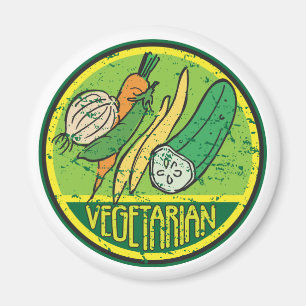 Vegetarisk Grunge Magnet