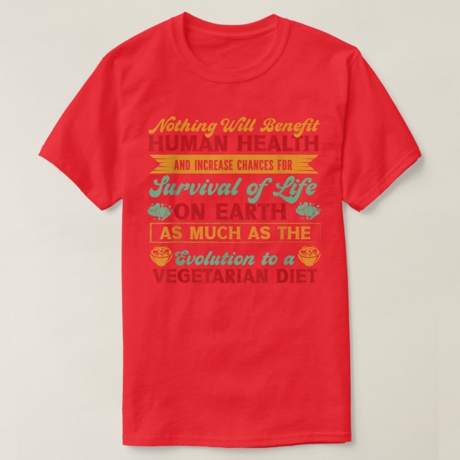 Vegetarisk kost 1820 t shirt (Design framsida)