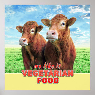 VEGETARISK MAT gillar vi den Poster