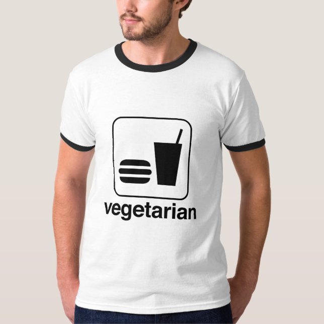 Vegetarisk mat t-shirt (Framsida)