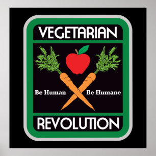 Vegetarisk revolution poster