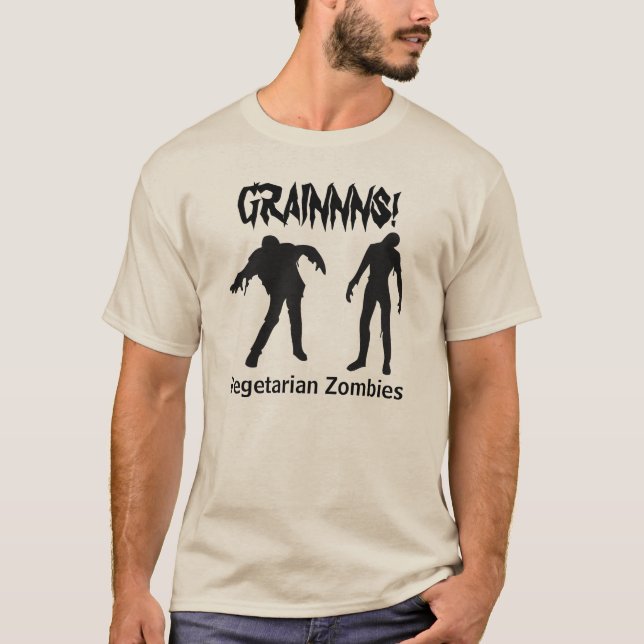 Vegetarisk Zombiesskjorta T-shirt (Framsida)