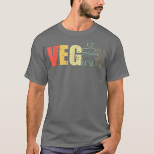 Vegetariska livsmedel för veganskt djur för vegeta t shirt